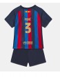 Barcelona Gerard Pique #3 Heimtrikotsatz für Kinder 2022-23 Kurzarm (+ Kurze Hosen)